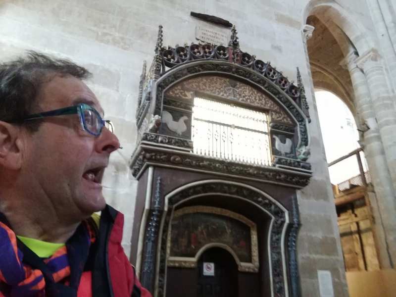 Roosters in the cathedral!