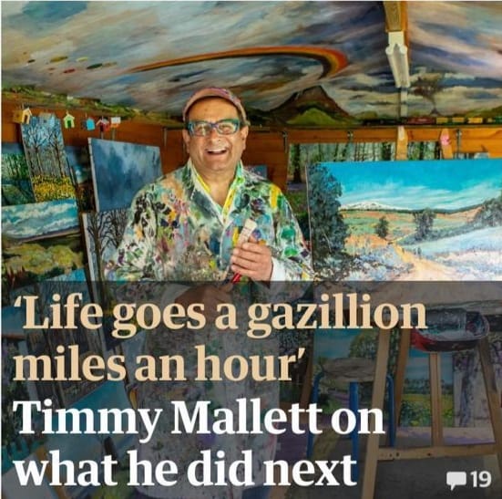 ‘Life goes a gazillion miles an hour. You have to fill it’: Timmy Mallett on what he did next